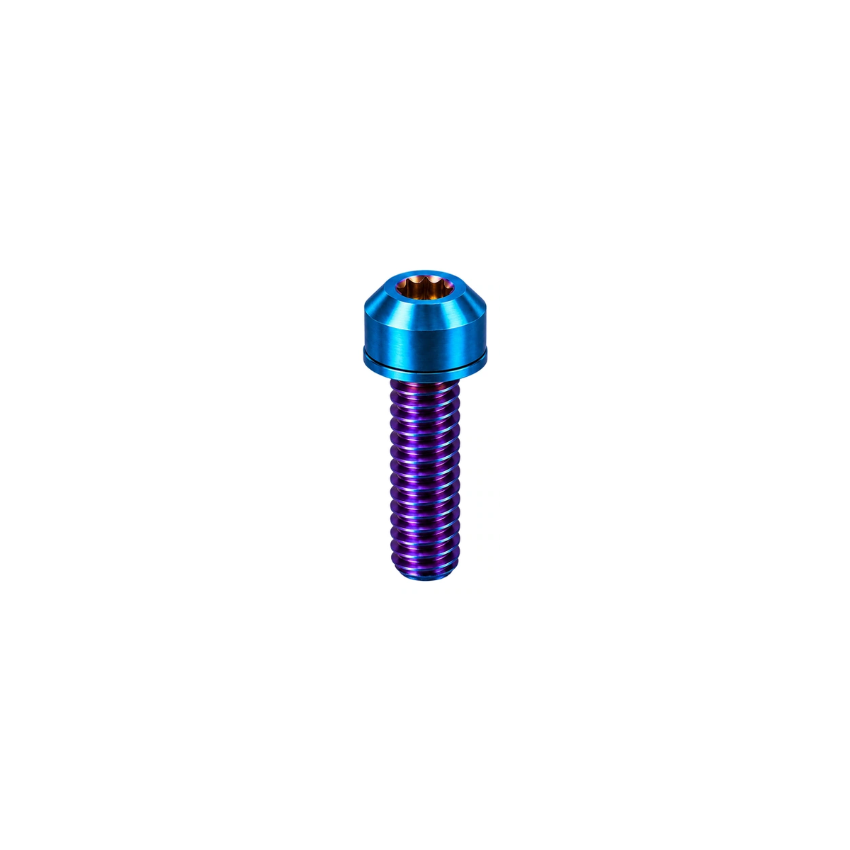 Titanium Specialized SL7 Stem Cable Clamp Bolt — Burnt Blue
