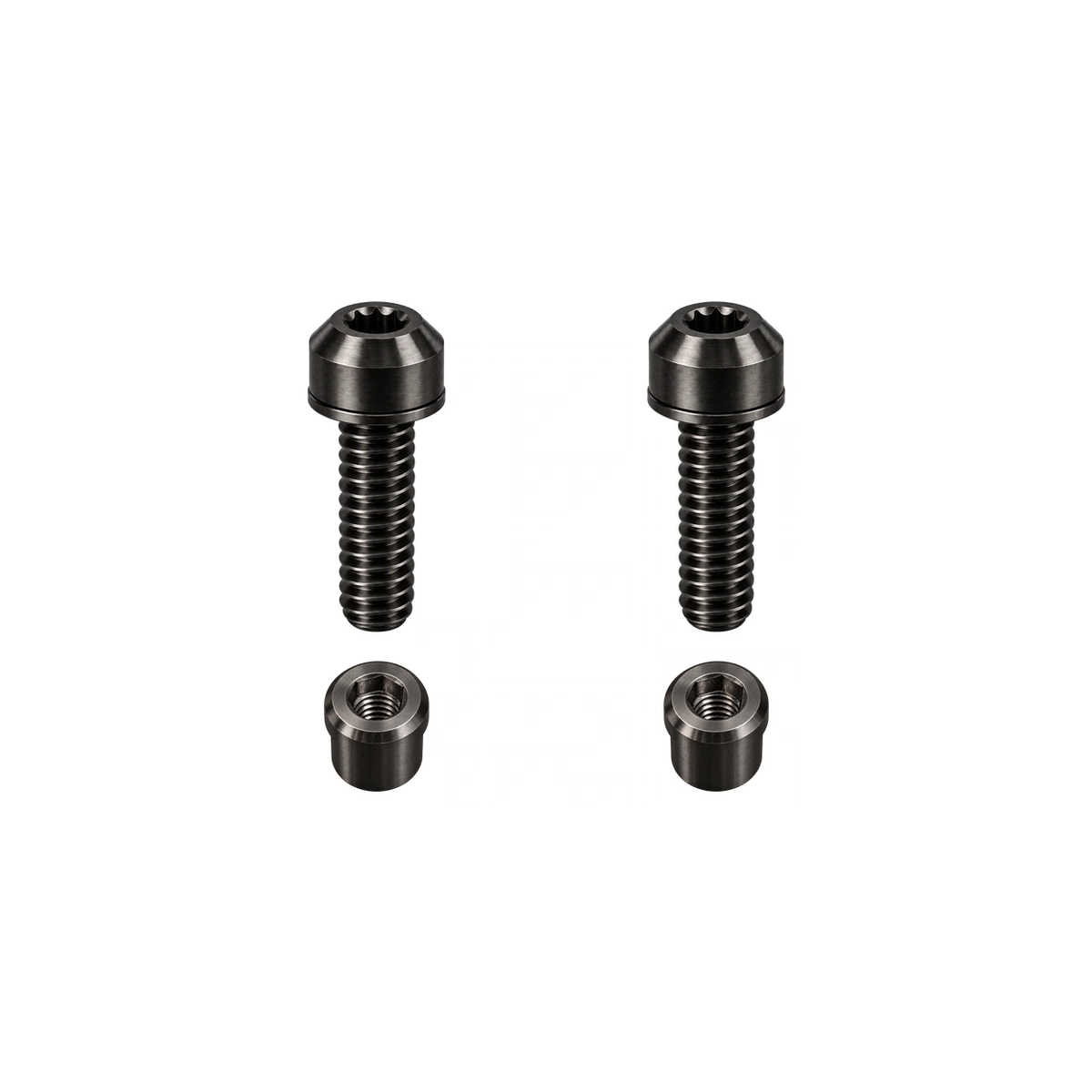 Titanium Roval Control Cockpit Clamp Bolt and Nut Kit — Black