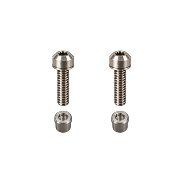 Titanium Roval Control Cockpit Clamp Bolt and Nut Kit — Raw Titanium