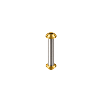 Titanium 8 mm Rear Shock Pivot Bolt Kits — Gold