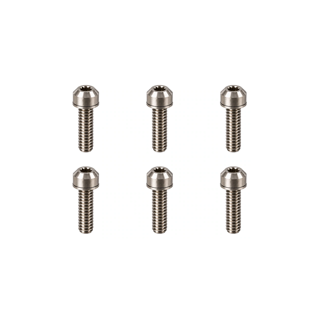 Titanium Deity Copperhead Stem Bolt Set — Raw Titanium