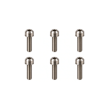 Titanium Deity Copperhead Stem Bolt Set — Raw Titanium