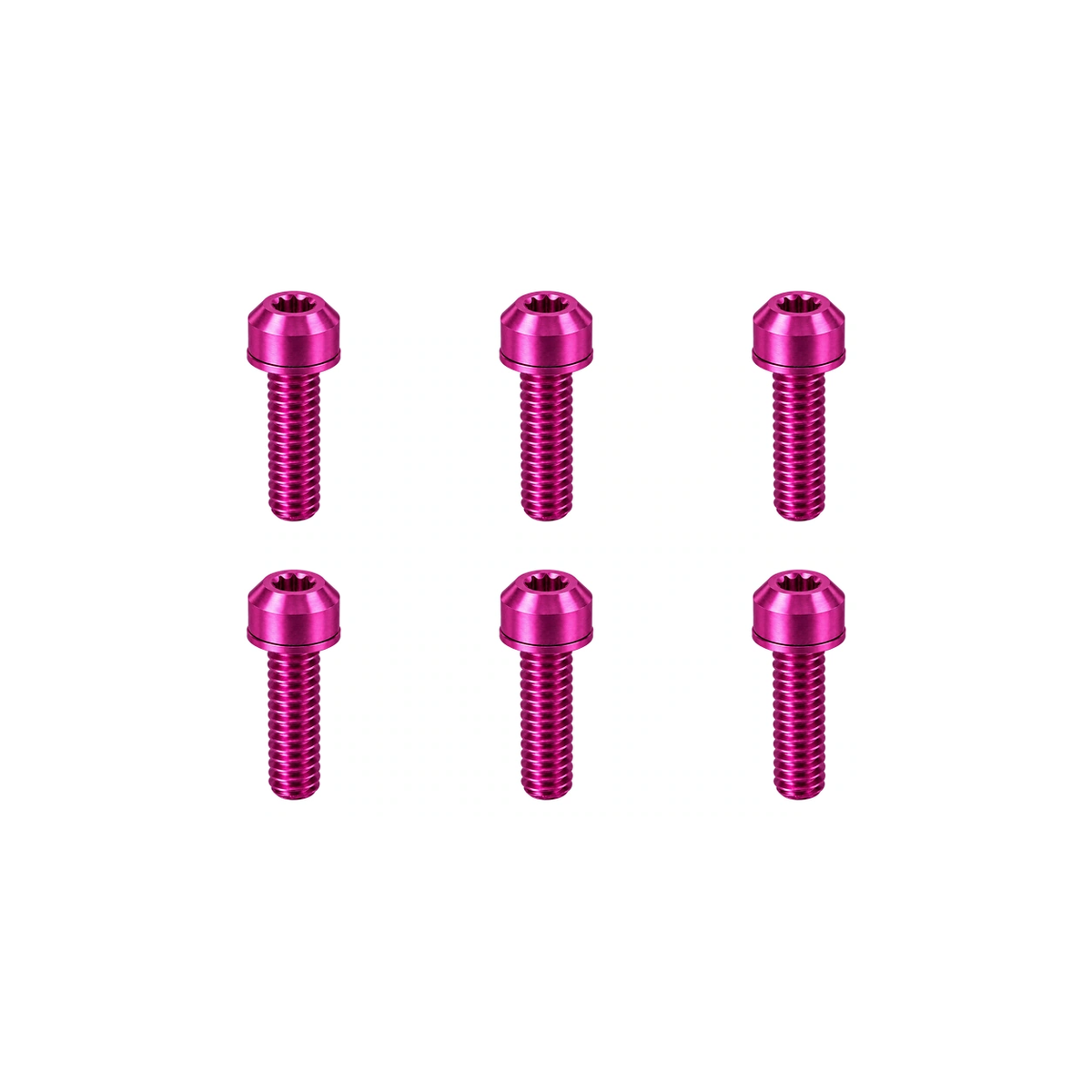 Titanium Deity Copperhead Stem Bolt Set — Magenta