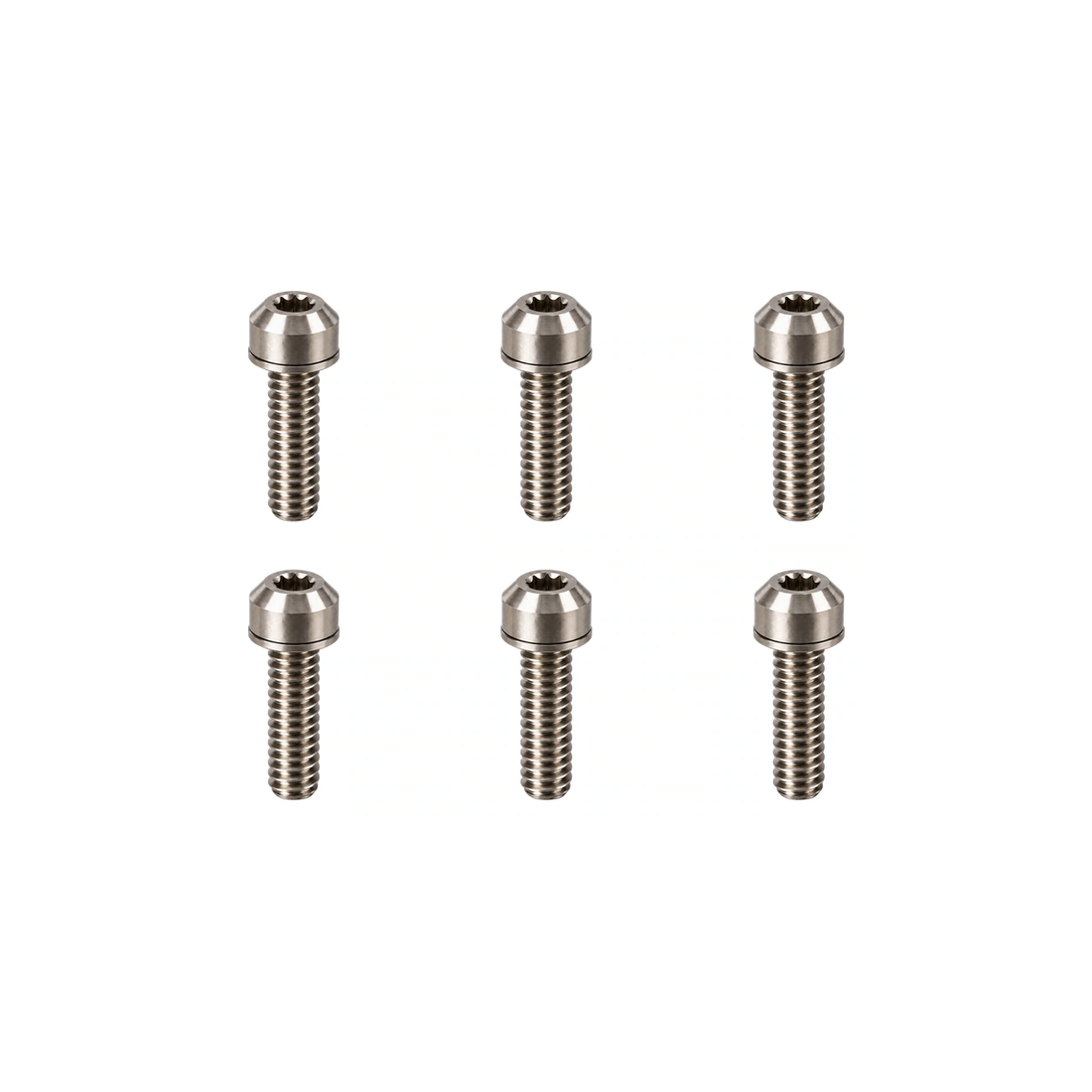 Titanium Specialized Future Stem Bolt Set — Raw Titanium