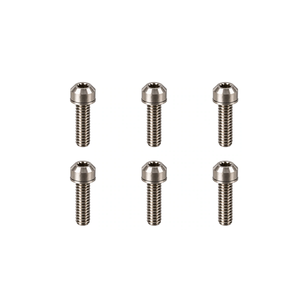 Titanium Specialized Future Stem Bolt Set — Raw Titanium