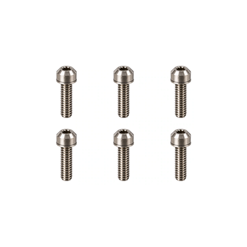 Titanium Specialized Future Stem Bolt Set — Raw Titanium