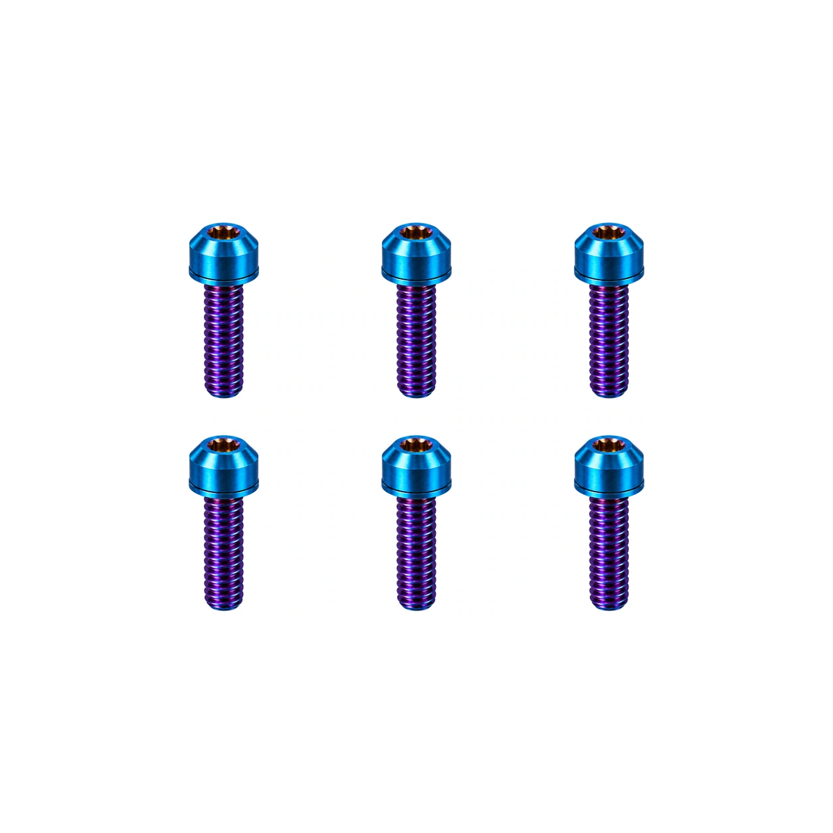 Titanium Specialized Future Stem Bolt Set — Burnt Blue