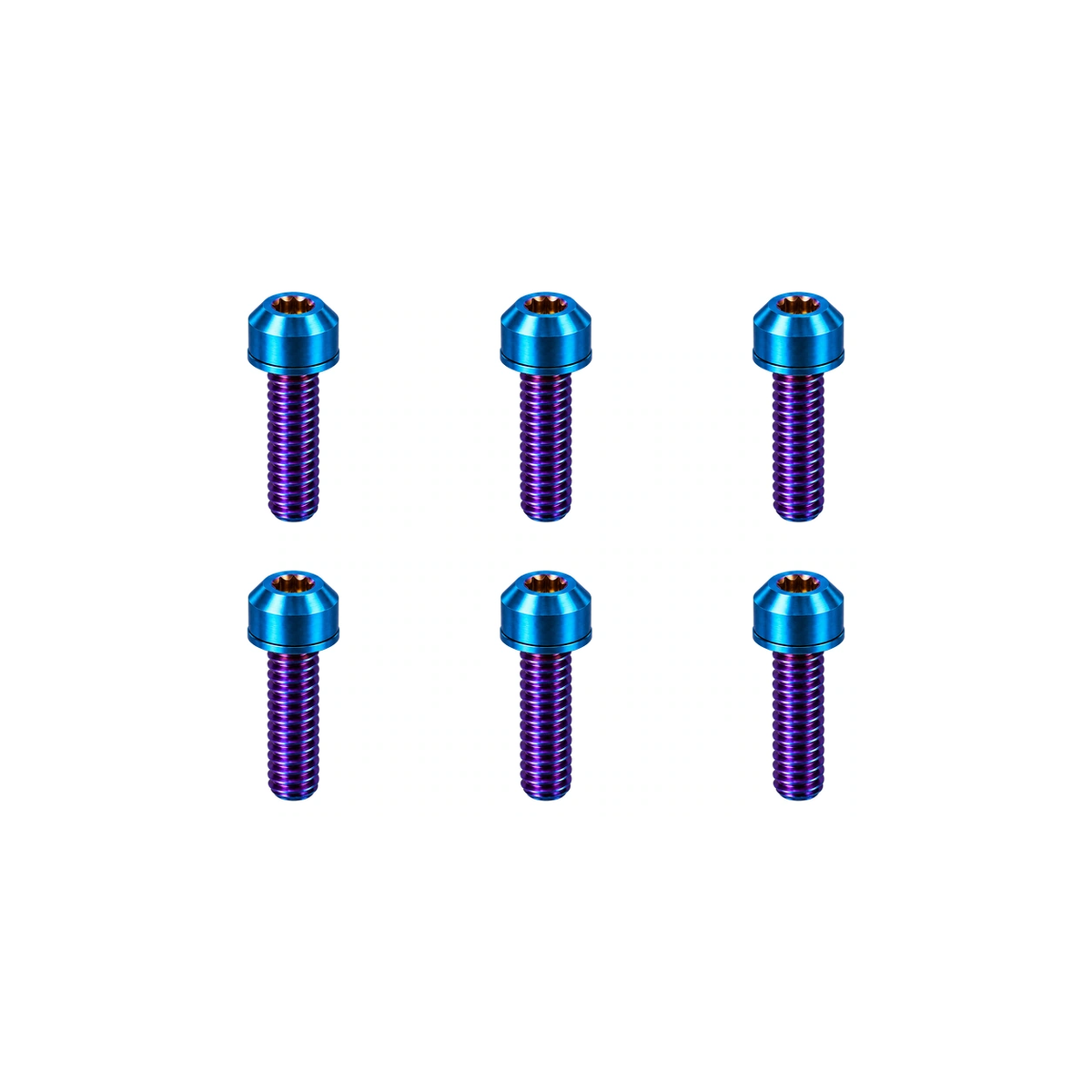 Titanium Zipp SL Sprint Stem Bolts — Burnt Blue