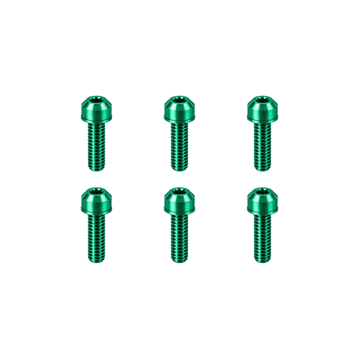 Titanium Revgrips Pro Stem Bolt Set — Green