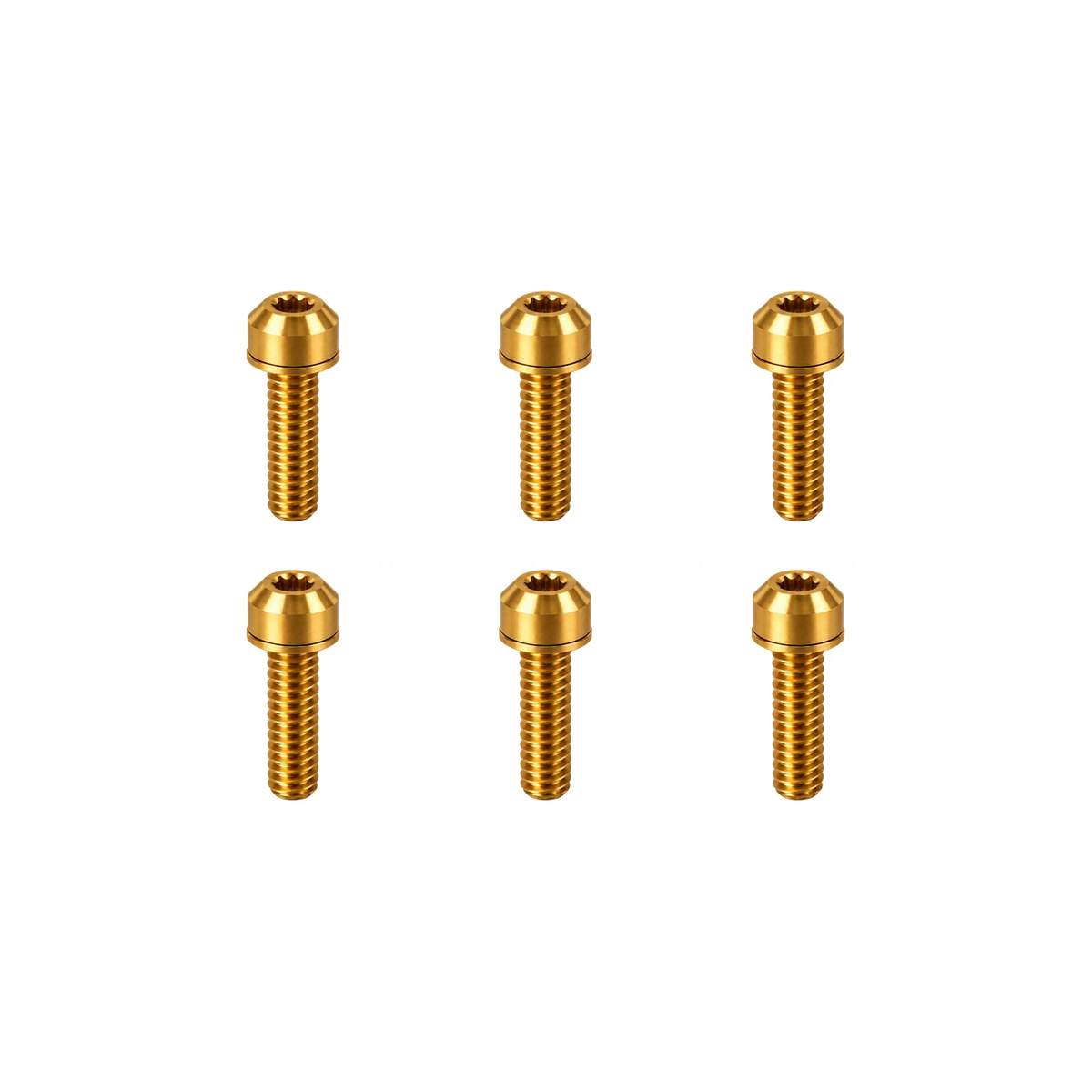 Titanium Revgrips Pro Stem Bolt Set — Gold