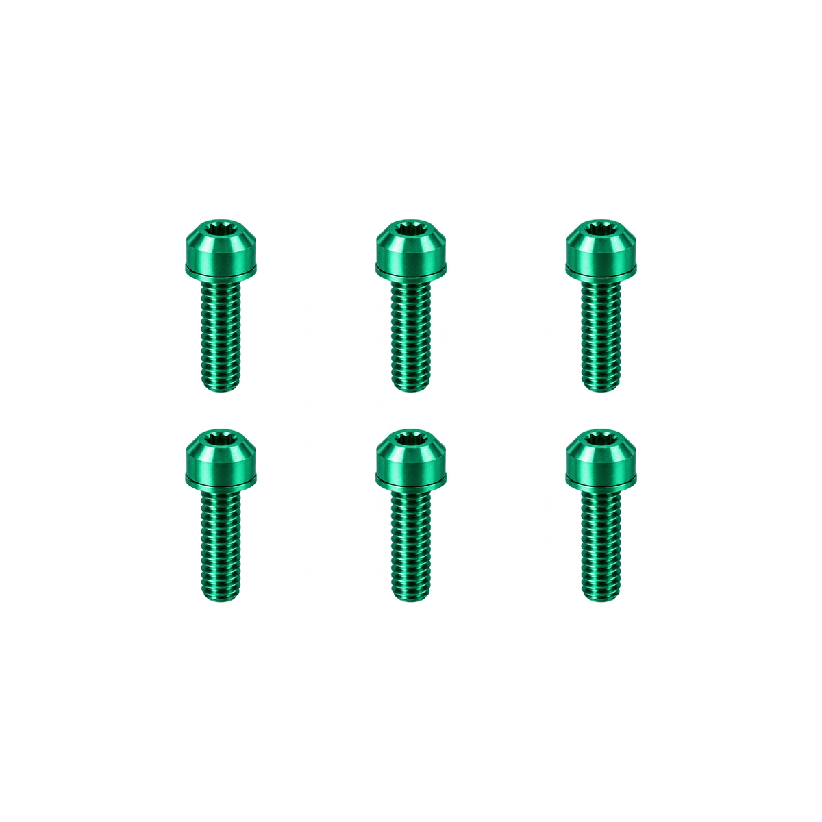 Titanium Specialized Trail 31.8 mm Stem Bolt Set — Green