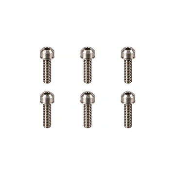 Titanium Specialized Trail 31.8 mm Stem Bolt Set — Raw Titanium
