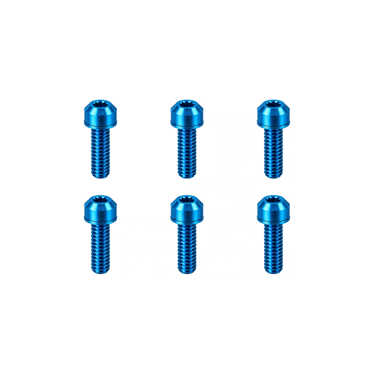 Titanium Specialized Trail 31.8 mm Stem Bolt Set — Aqua Blue