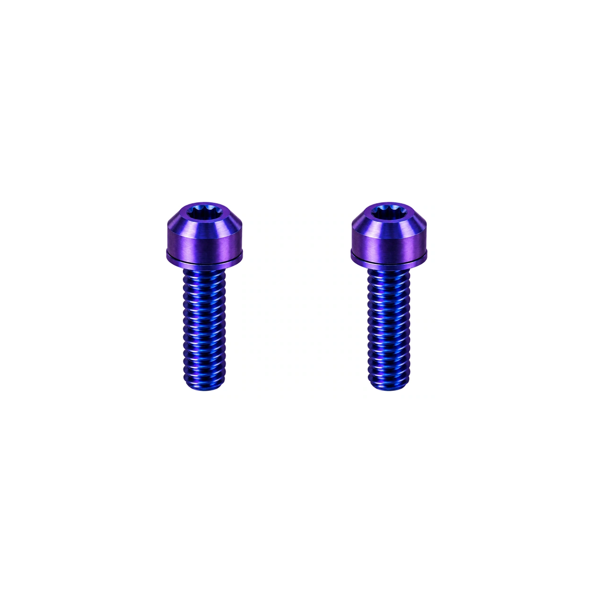 Titanium Ridea Brake Lever Clamp Bolts — Blue Purple