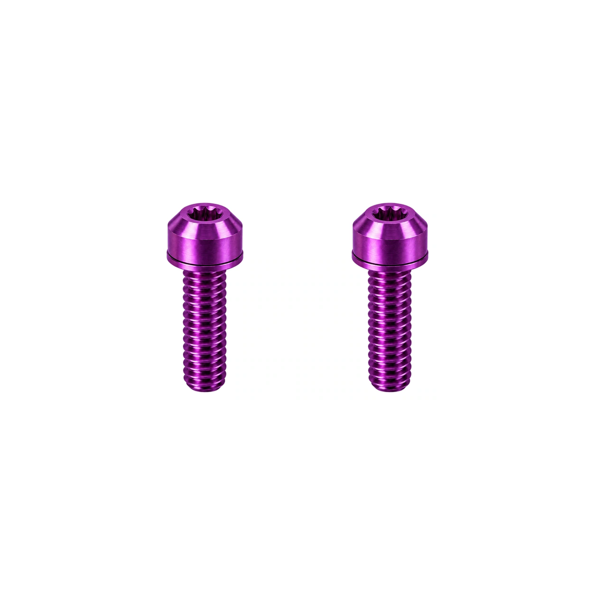 Titanium Ridea Brake Lever Clamp Bolts — Purple