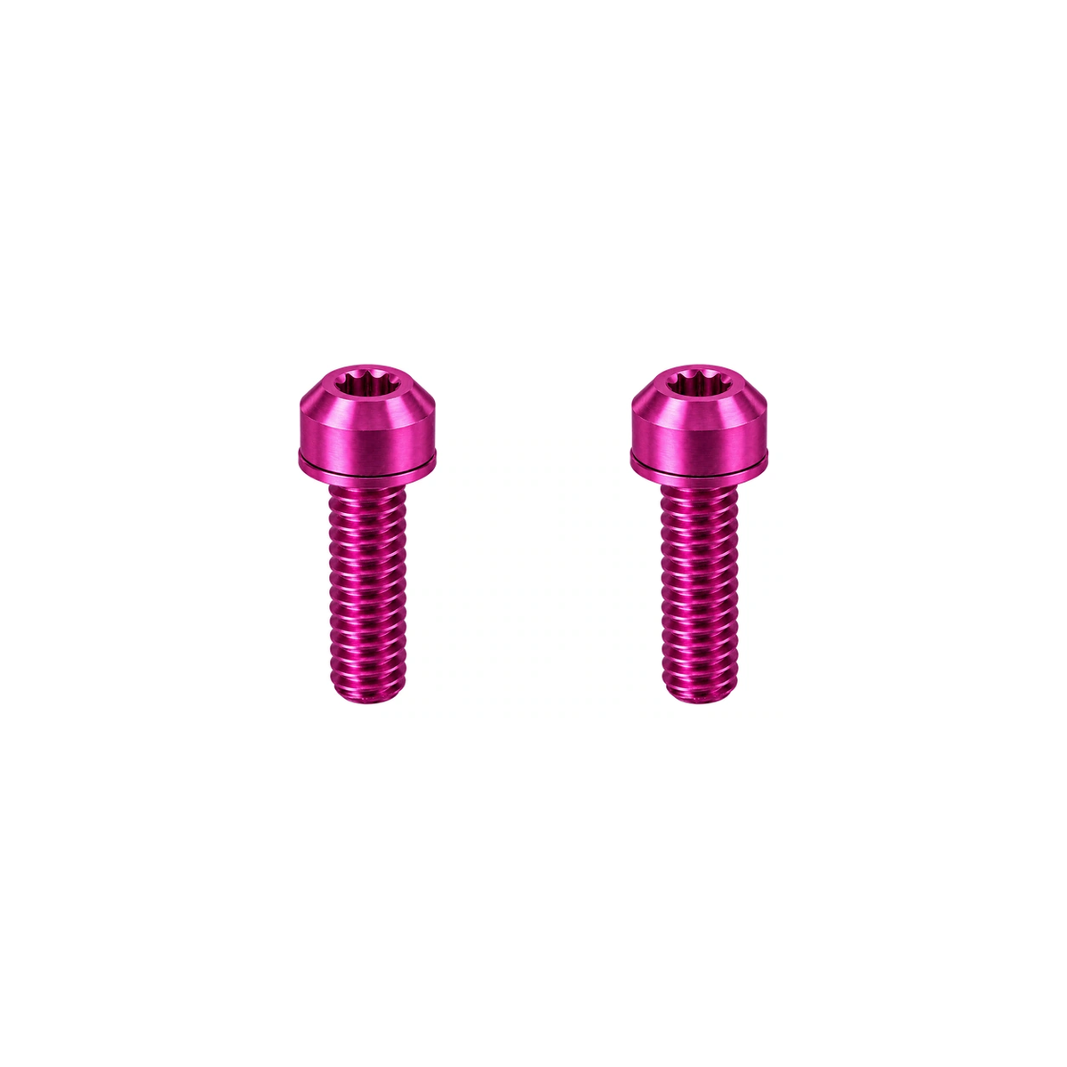Titanium Ridea Brake Lever Clamp Bolts — Magenta