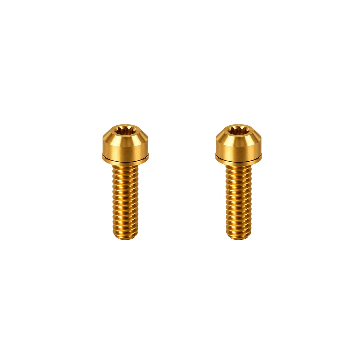 Titanium Ridea Brake Lever Clamp Bolts — Gold