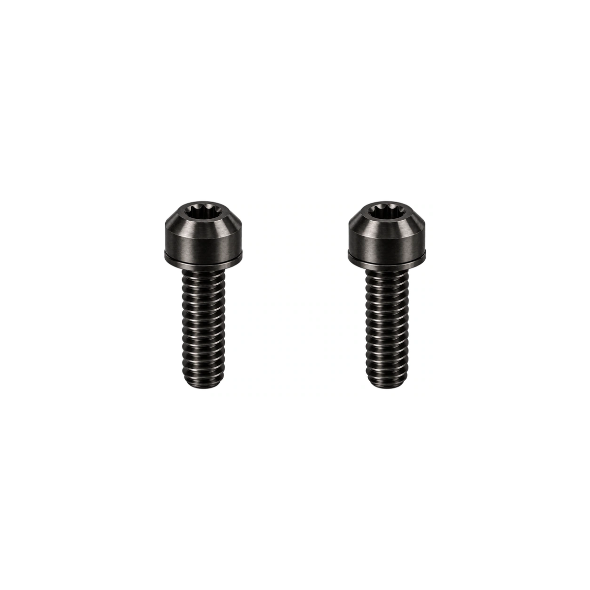 Titanium Ridea Brake Lever Clamp Bolts — Black