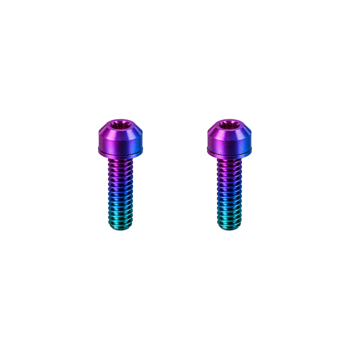 Titanium Ridea Brake Lever Clamp Bolts — Candy Matte