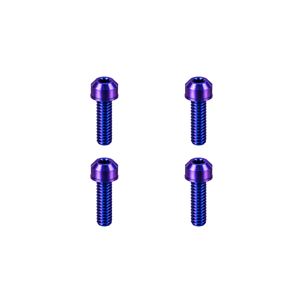Titanium Ridea MK3 Stem Cap Bolts — Blue Purple