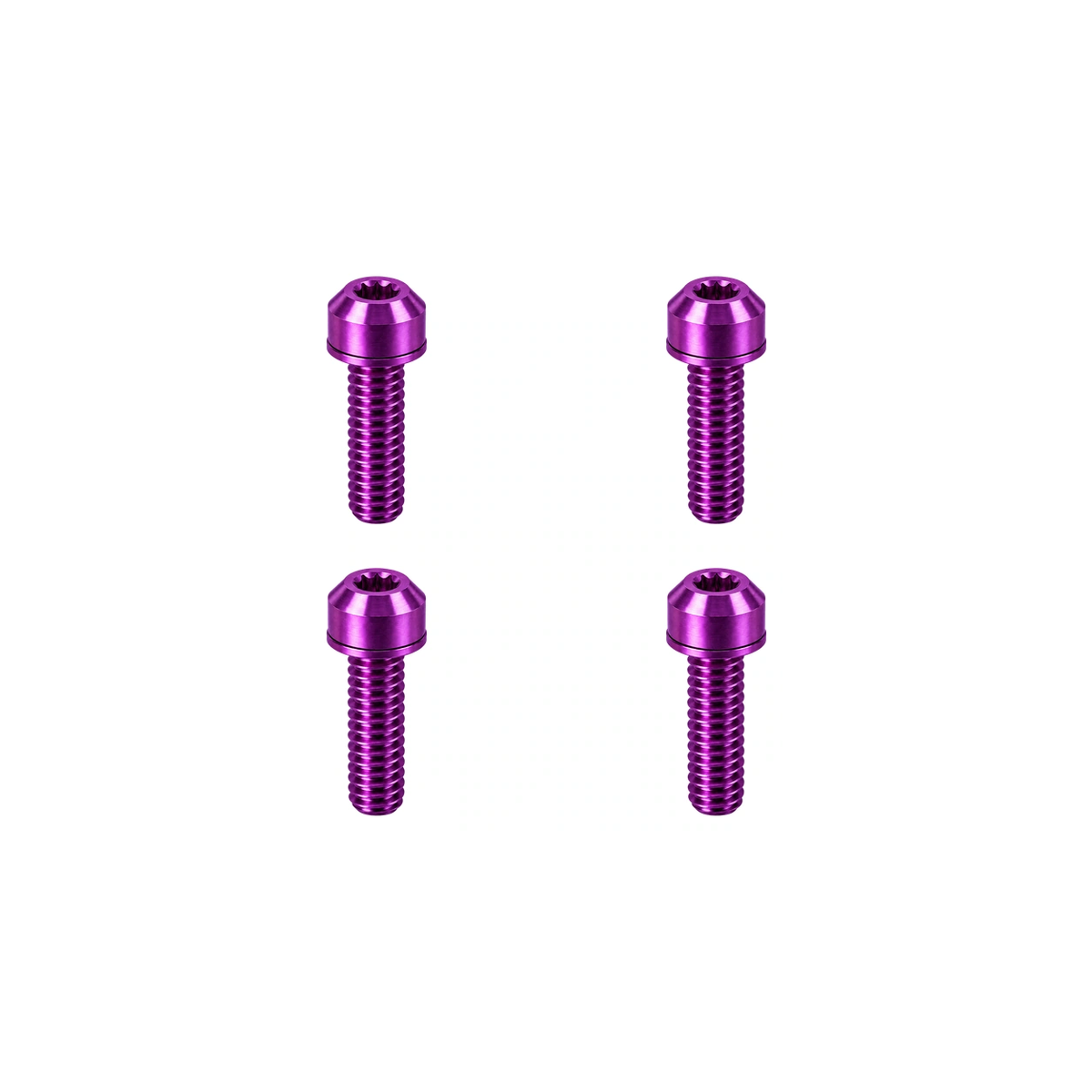 Titanium Ridea MK3 Stem Cap Bolts — Purple