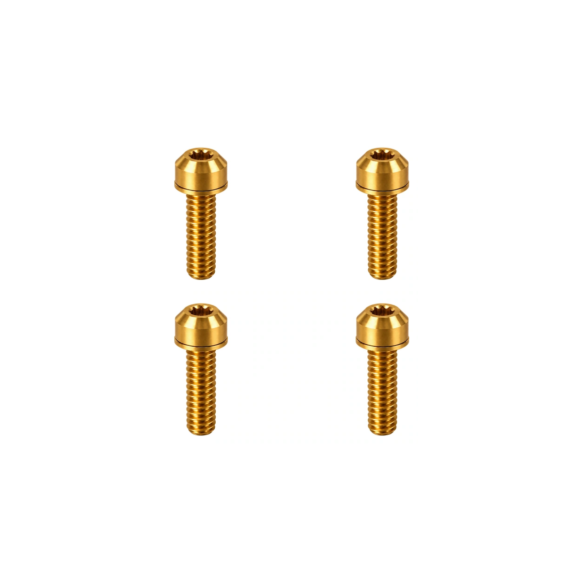 Titanium Ridea MK3 Stem Cap Bolts — Gold