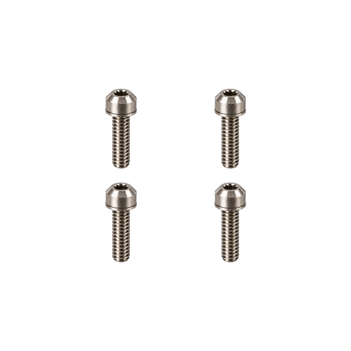 Titanium Ridea MK3 Stem Cap Bolts — Raw Titanium