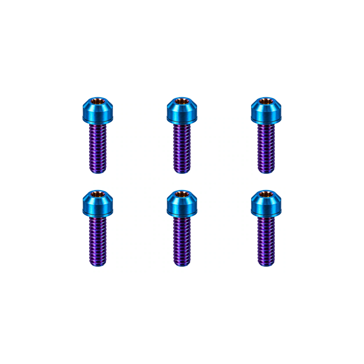 Titanium e*thirteen Plus 35 Stem Bolt Set — Burnt Blue