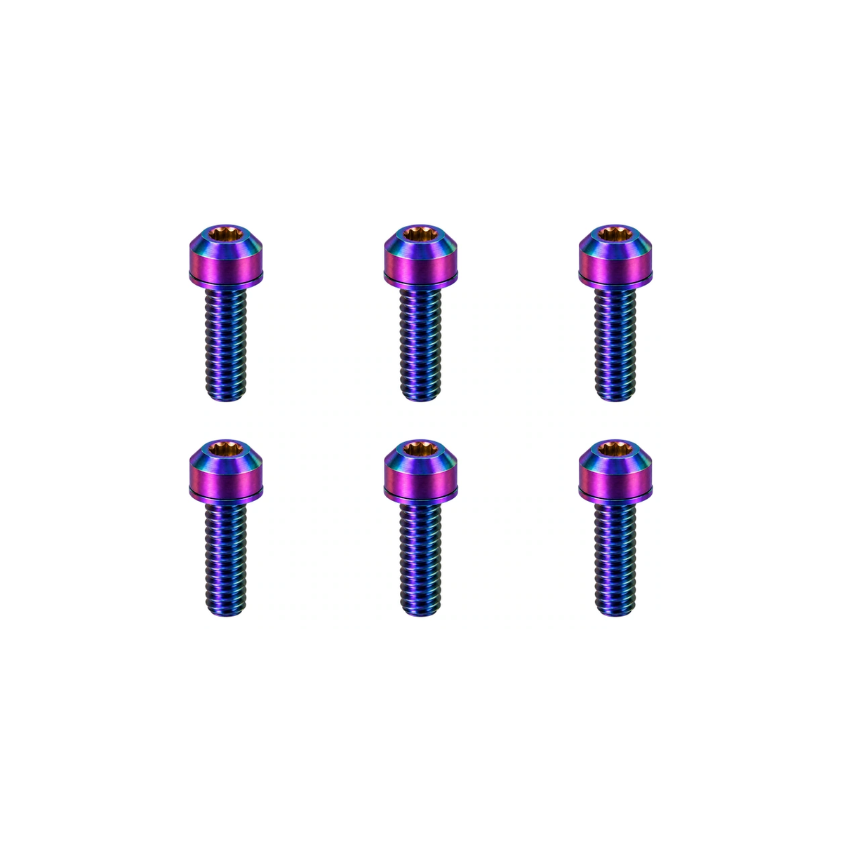 Titanium Specialized Trail 35 mm Stem Bolt Set — Rainbow