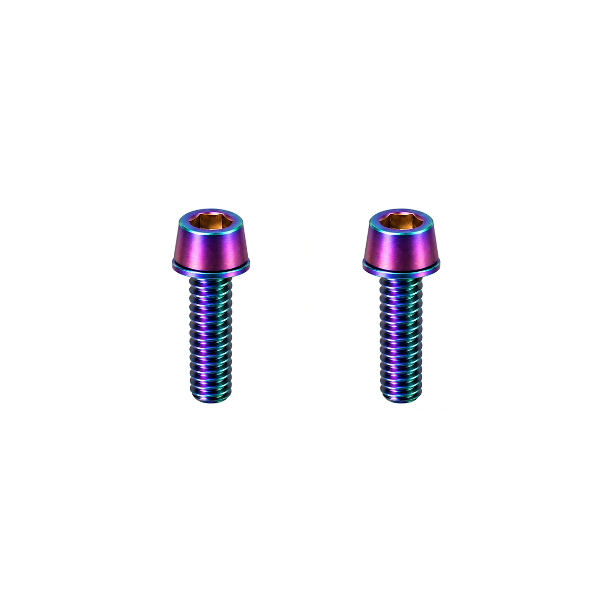 Titanium LitePro Super HollowTech Crank Bolts — Rainbow