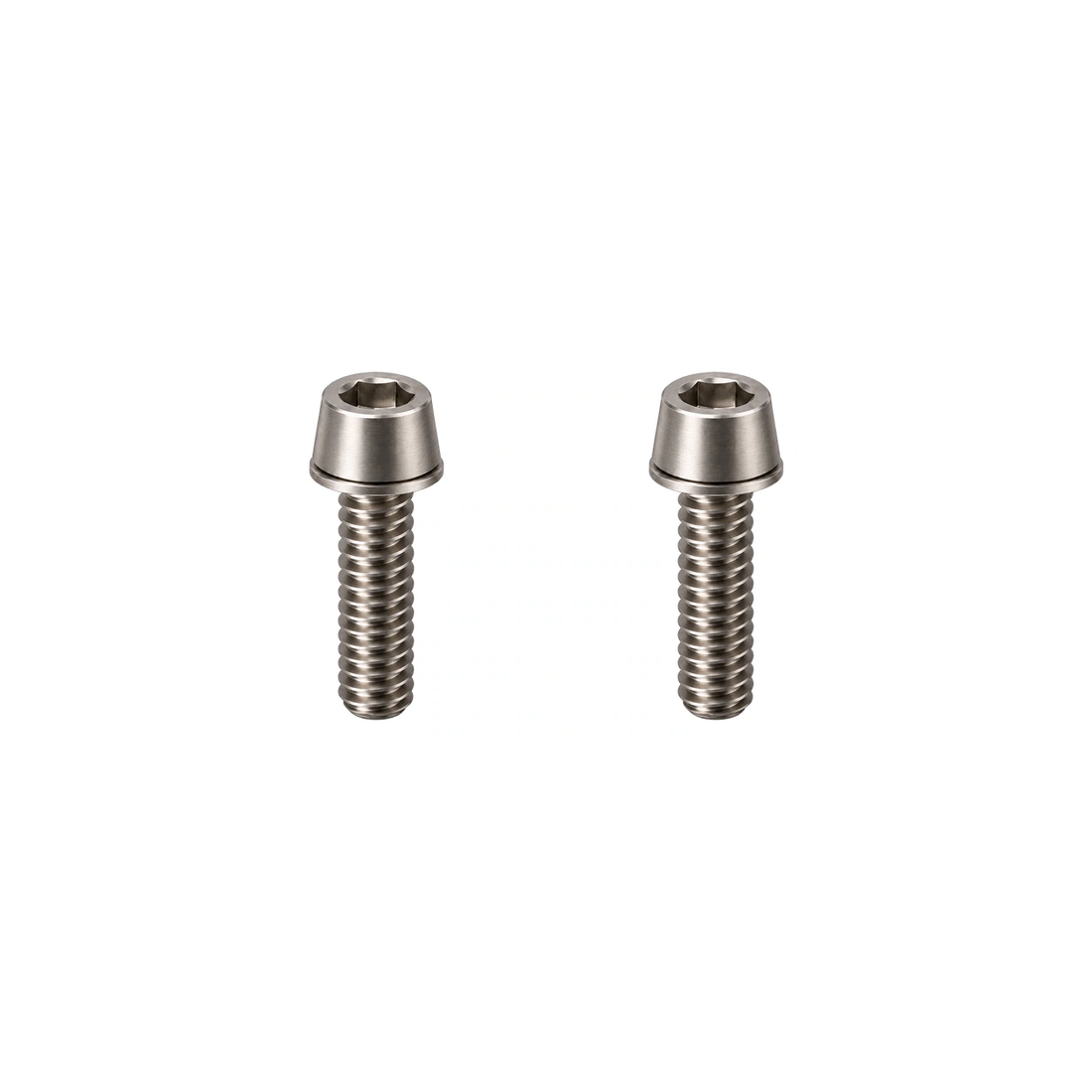 Titanium LitePro Super HollowTech Crank Bolts — Raw Titanium