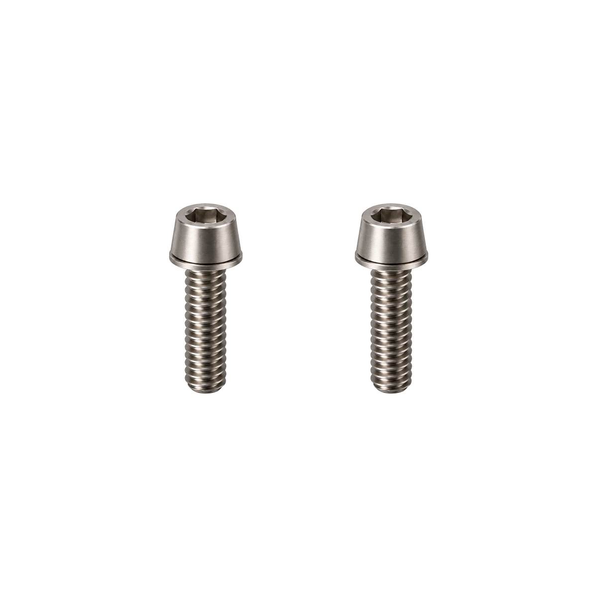 Titanium LitePro Super HollowTech Crank Bolts — Raw Titanium
