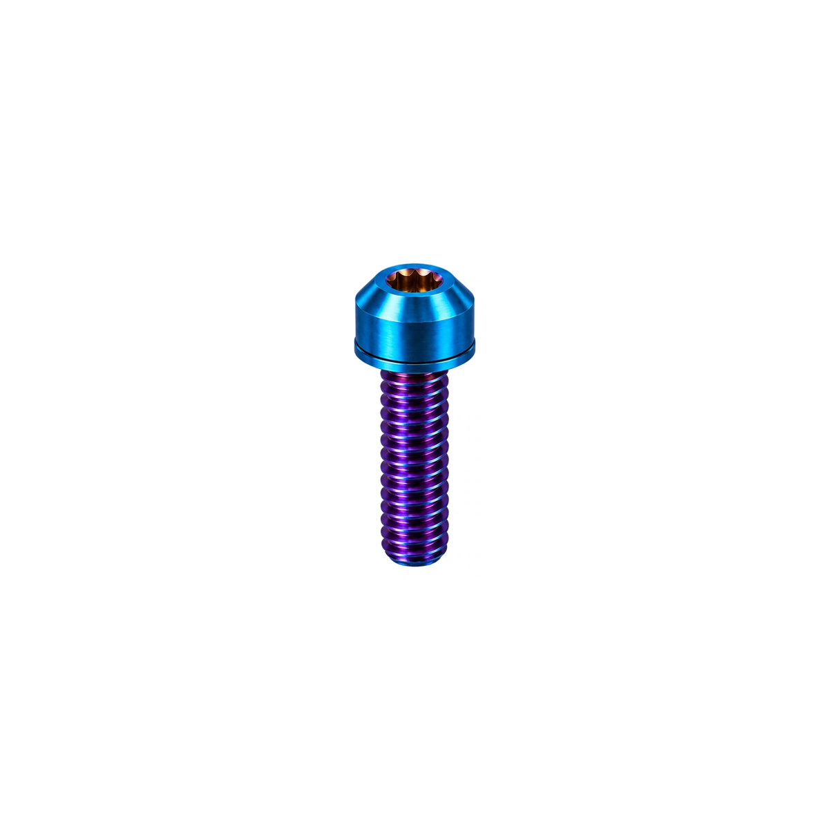 Titanium Specialized Aethos Seat Collar Bolt — Burnt Blue