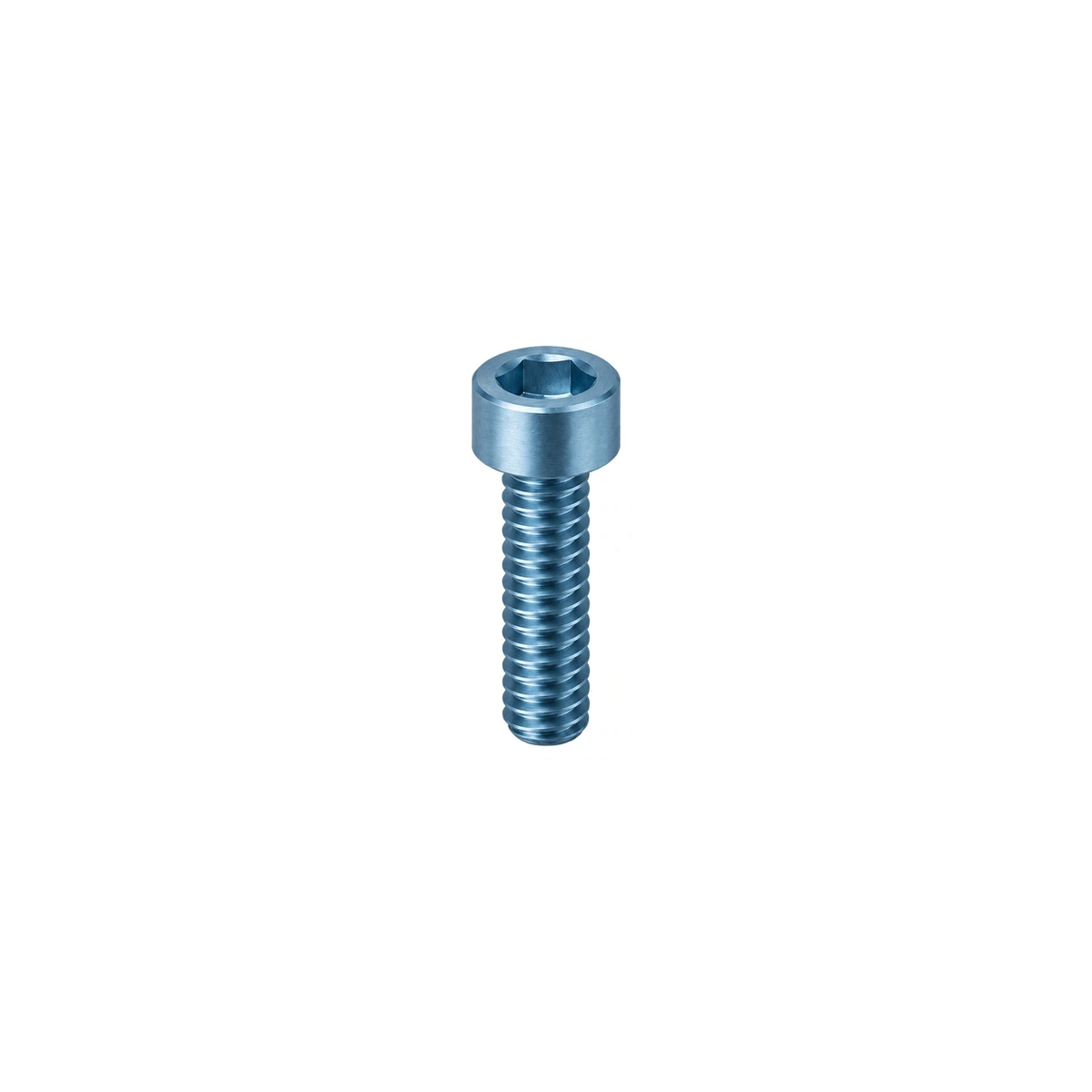 Titanium Fox FIT4 Damper Bolt — Ice Blue