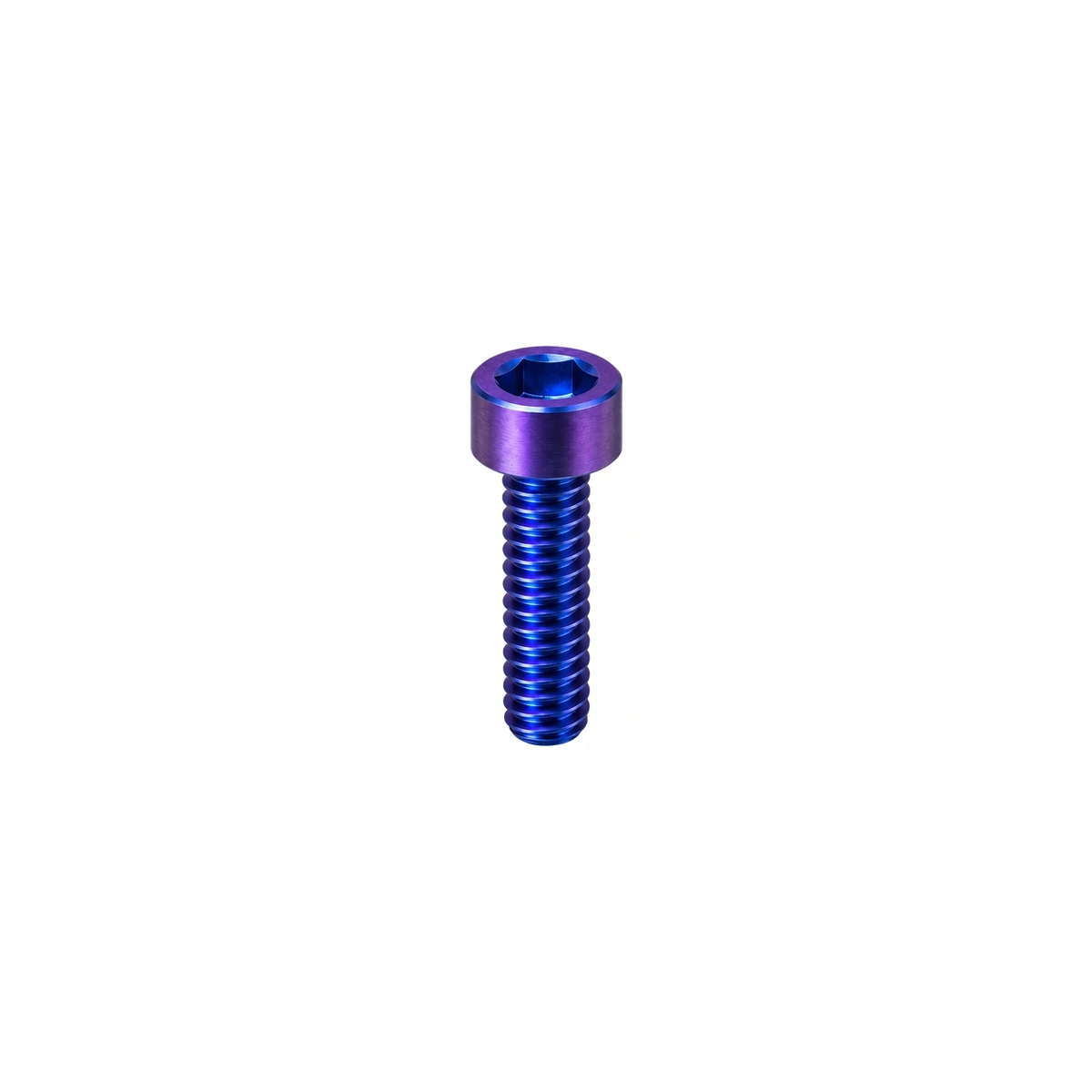 Titanium Fox Grip SL Damper Bolt — Blue Purple