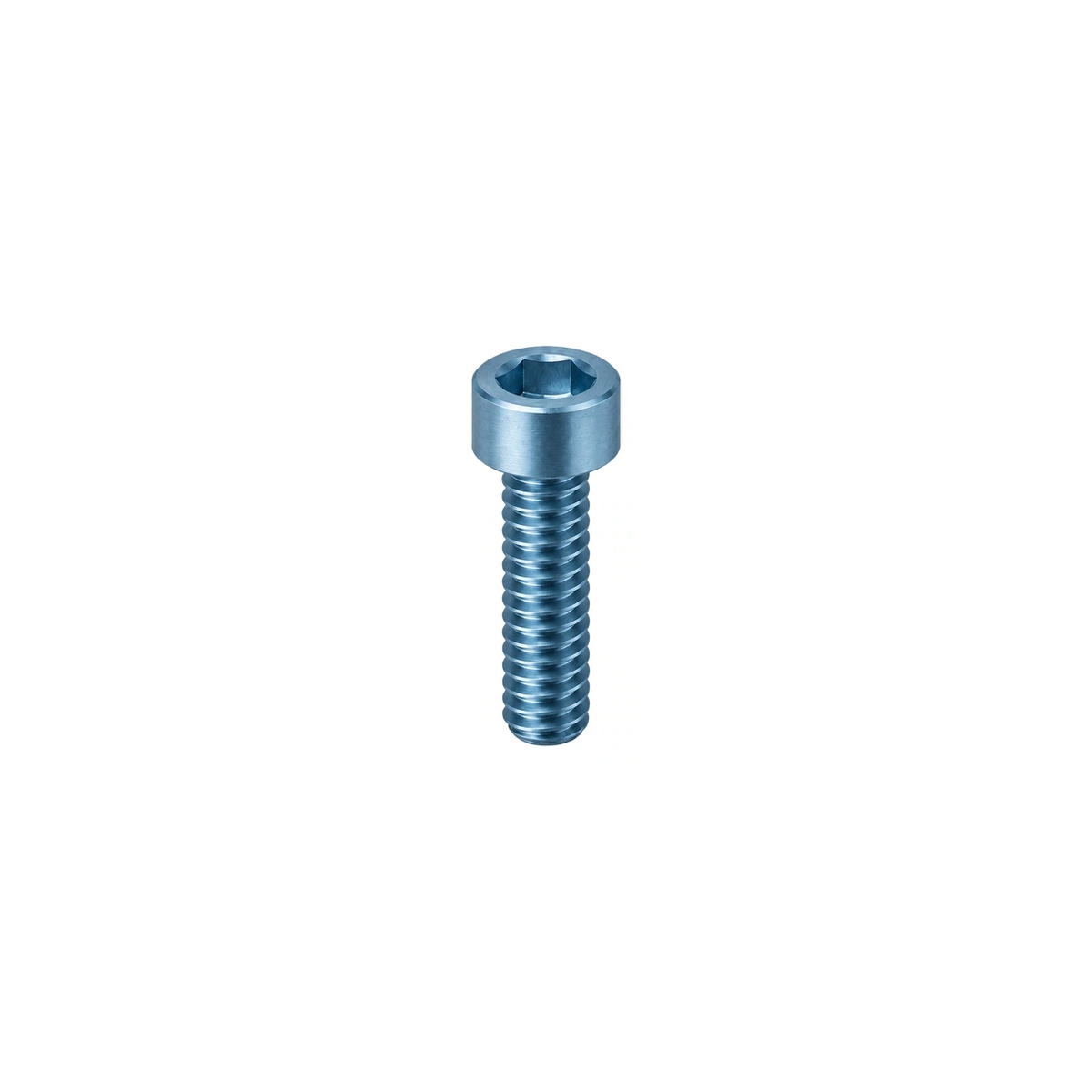 Titanium Fox Grip SL Damper Bolt — Ice Blue
