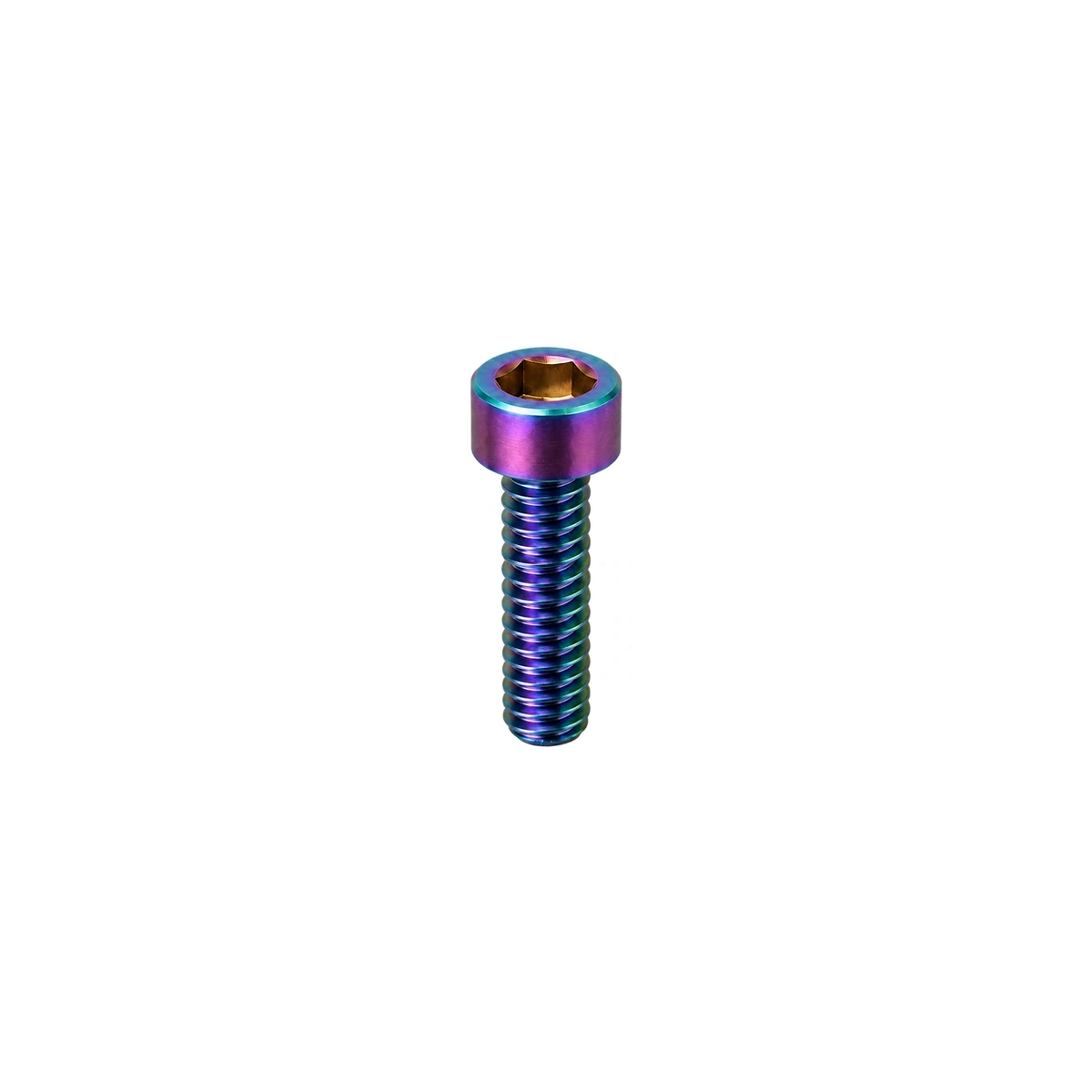 Titanium Fox Grip SL Damper Bolt — Rainbow