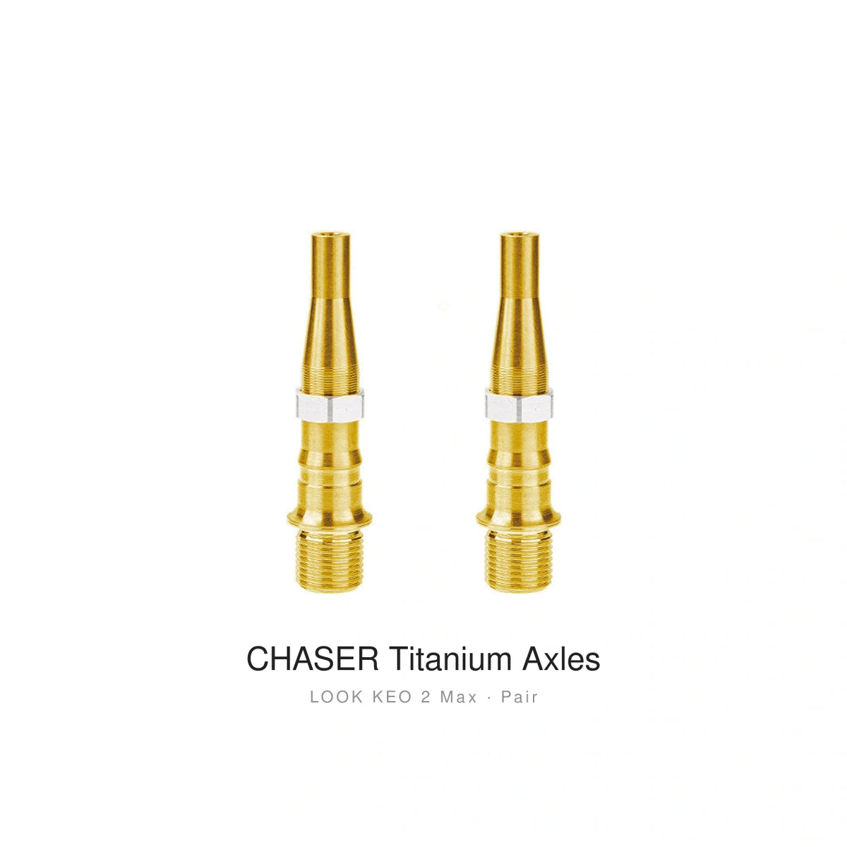 Chaser Titanium Pedal Axle Kit for LOOK KEO 2 Max / KEO Blade