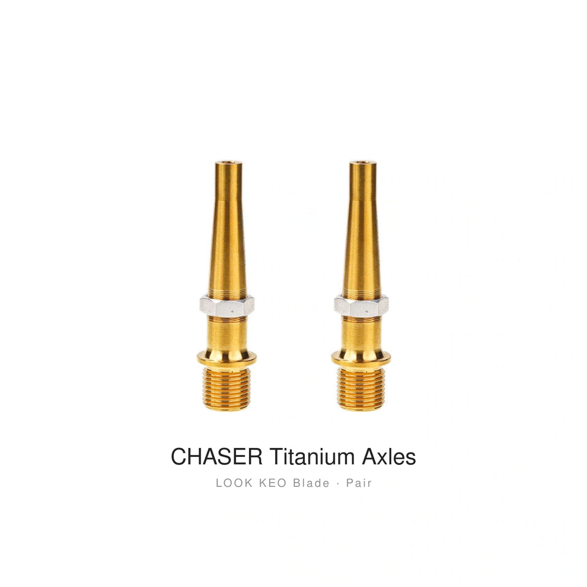 Chaser Titanium Pedal Axle Kit for LOOK KEO 2 Max / KEO Blade