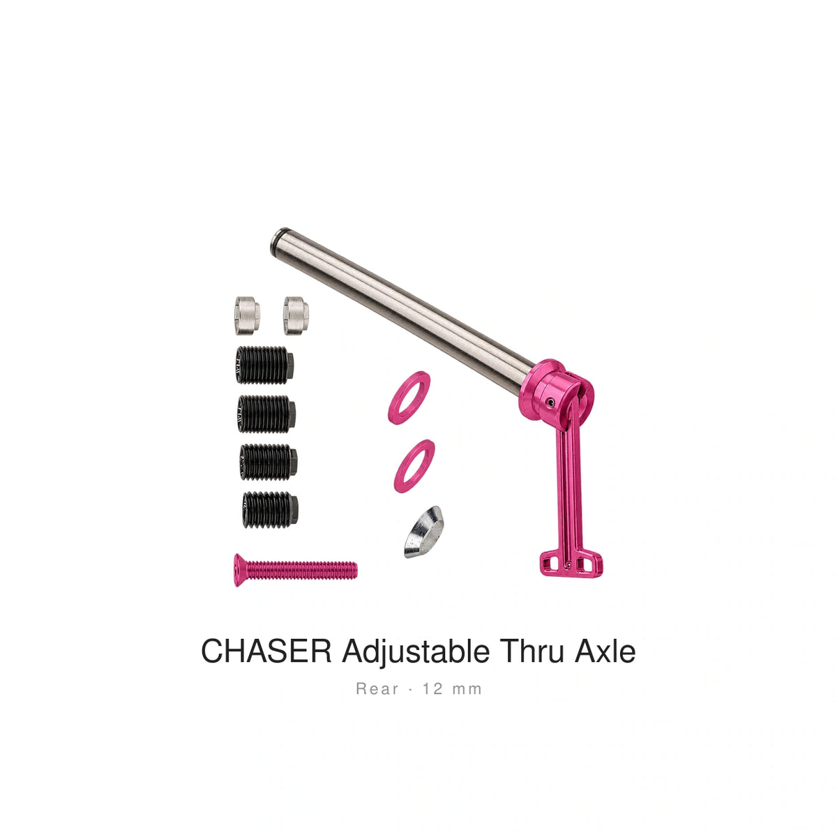 Chaser Adjustable TC11 Titanium Thru Axle Kit