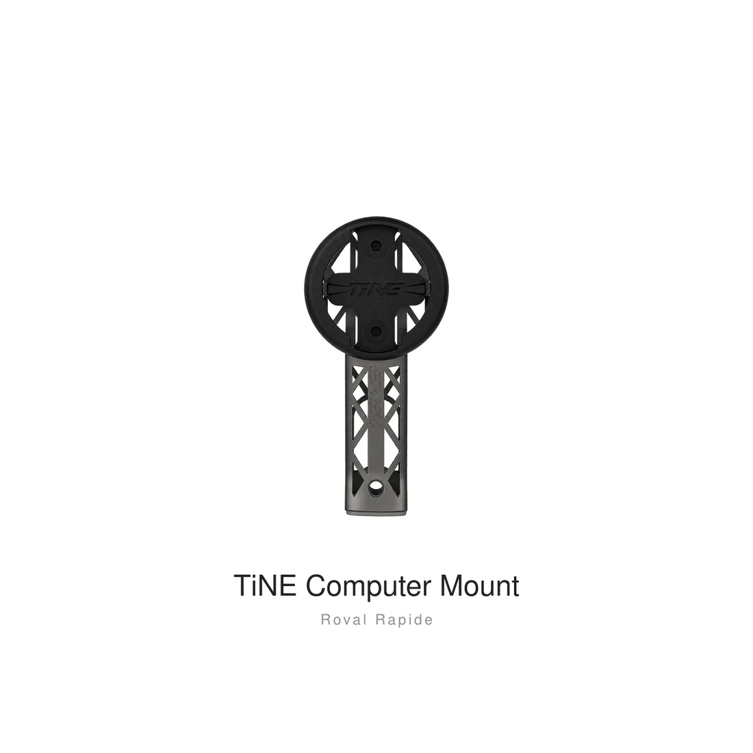 Titanium Computer Mount for Specialized Roval & Tarmac Stems — Raw Titanium