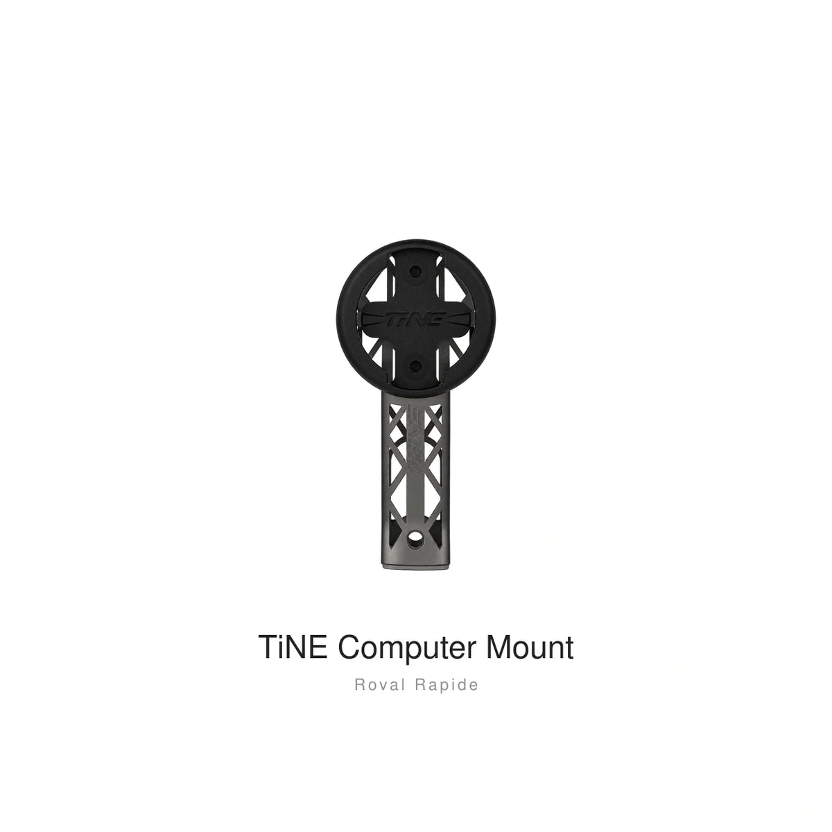 Titanium Computer Mount for Specialized Roval & Tarmac Stems, Raw Titanium