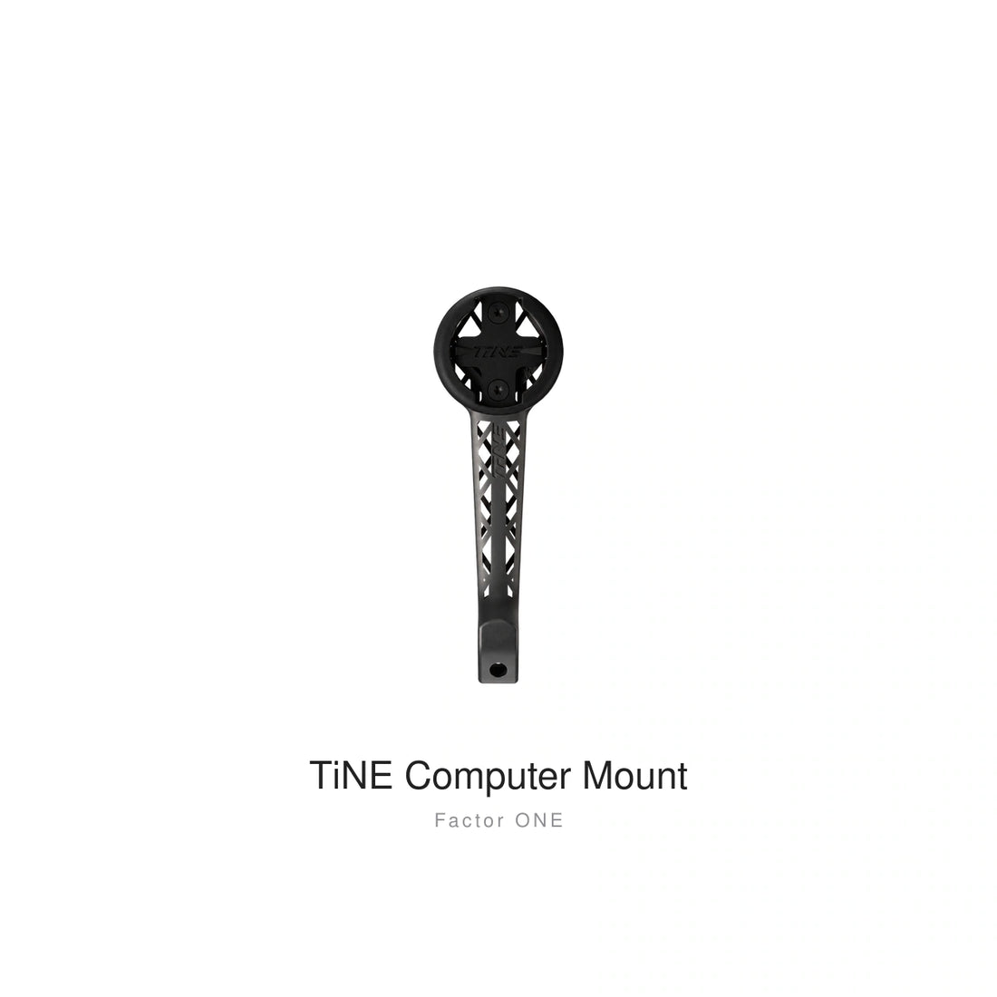 Titanium Computer Mount for Factor Black Inc & ONE — Raw Titanium