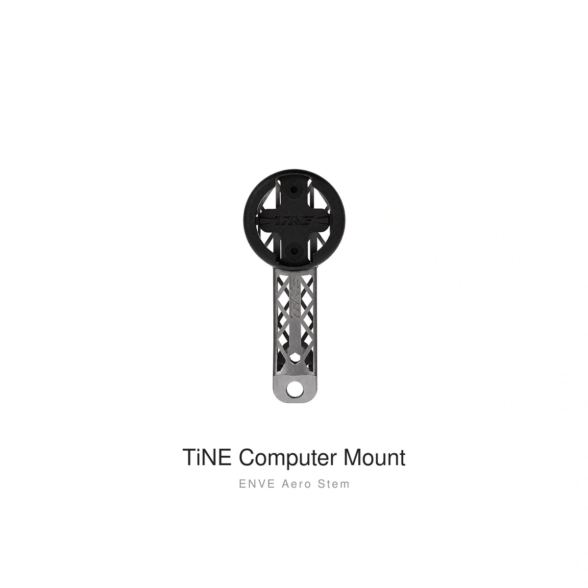 Titanium Computer Mount for ENVE Aero Stem & SES Bars, Raw Titanium