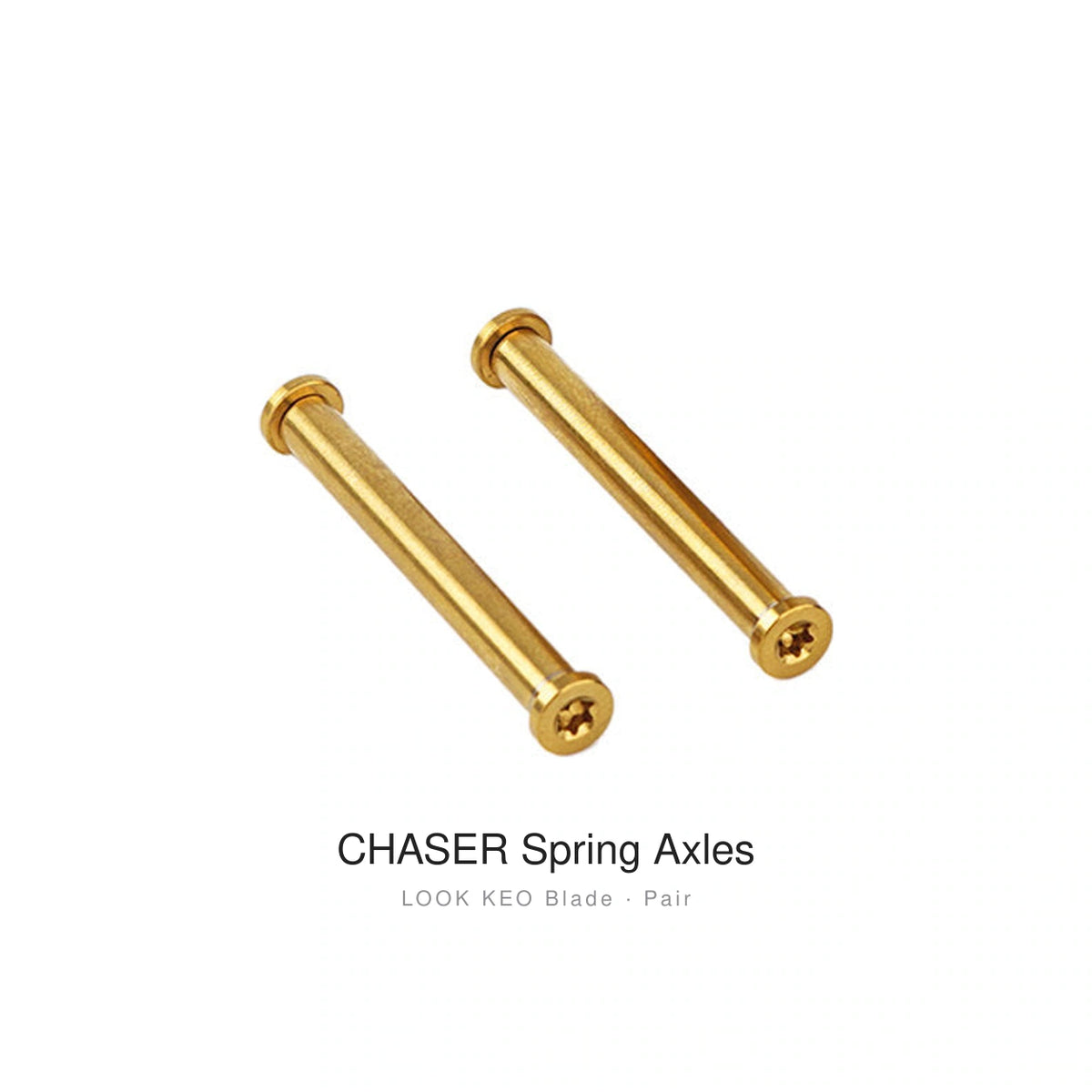 Chaser Titanium Pedal Axle Kit for LOOK KEO 2 Max / KEO Blade
