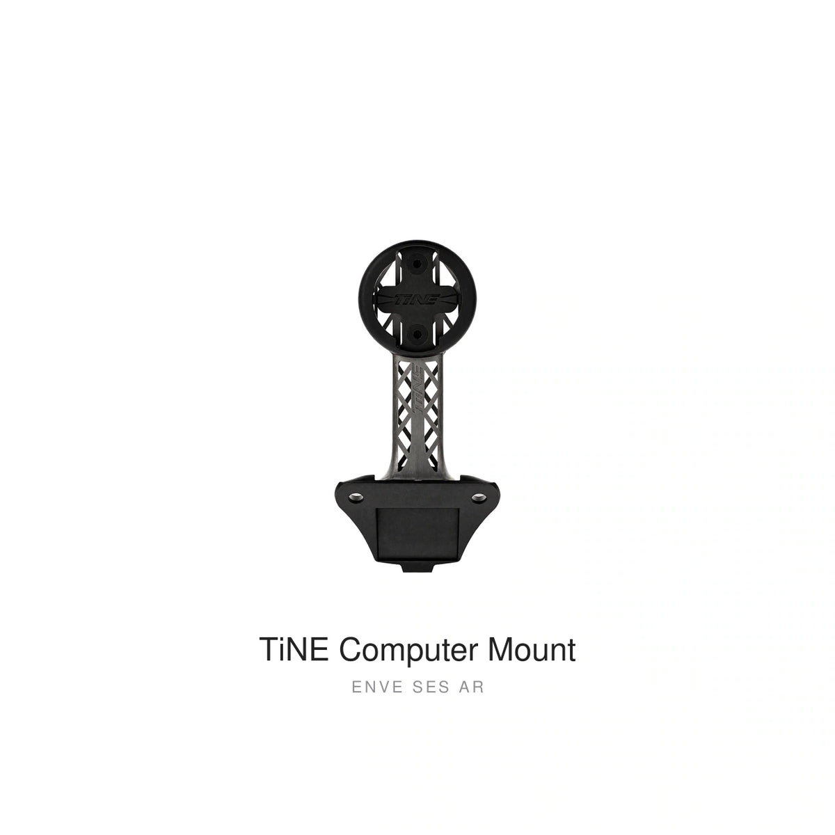 Titanium Computer Mount for ENVE Aero Stem & SES Bars, Raw Titanium