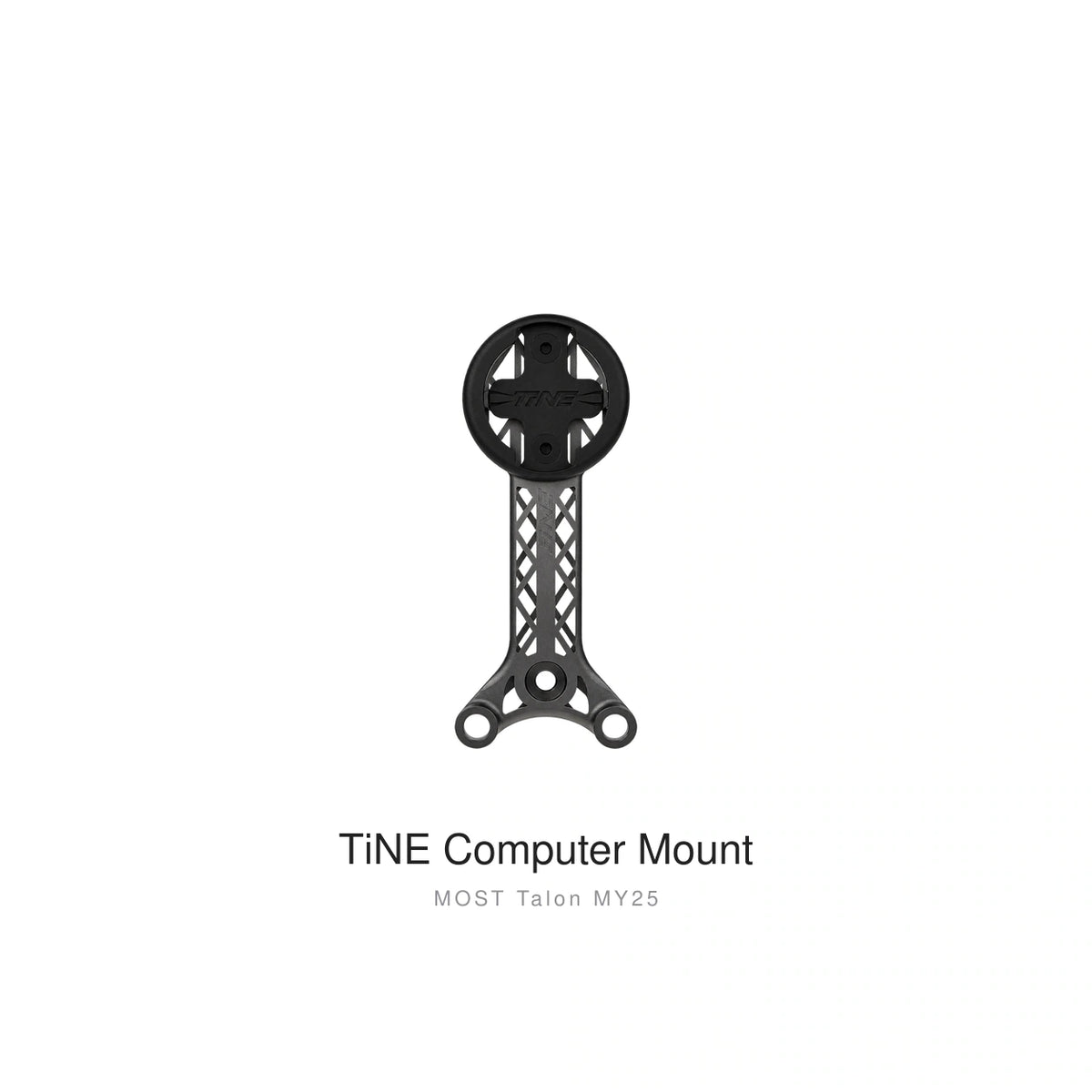 Titanium Computer Mount for Pinarello MOST Talon Ultra, Raw Titanium