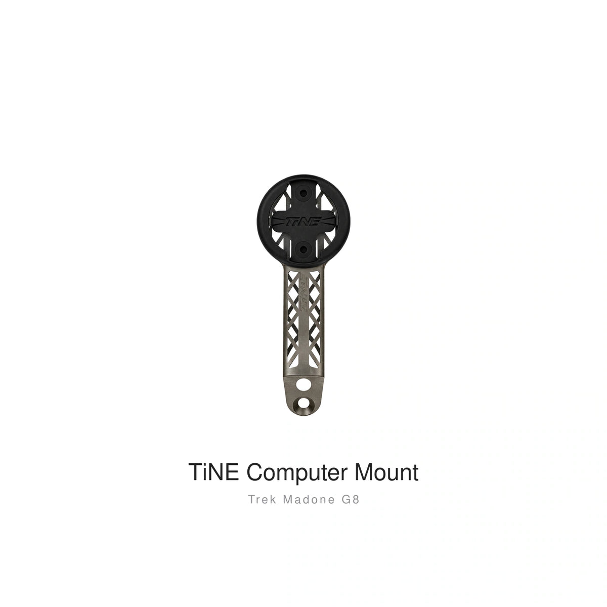 Titanium Computer Mount for Trek Madone & Émonda, Raw Titanium