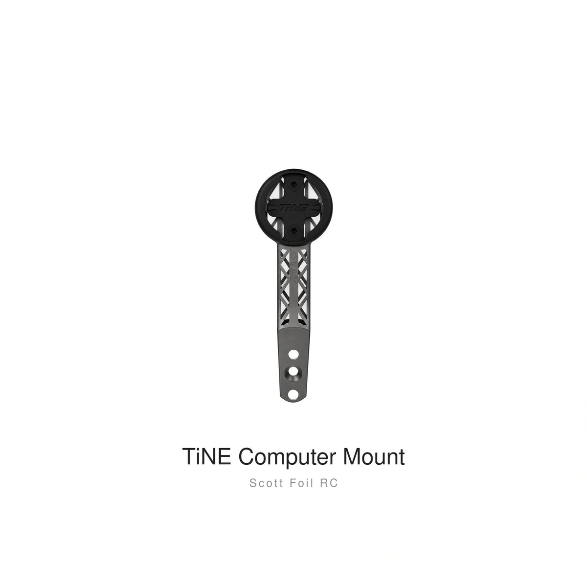 Titanium Computer Mount for Scott Foil RC & Addict RC, Raw Titanium