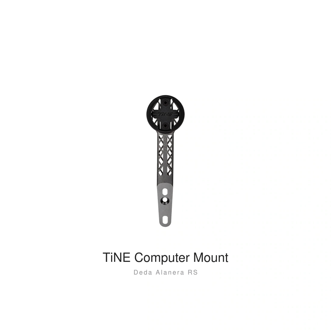 Titanium Computer Mount for Deda Alanera & Alanera RS — Raw Titanium